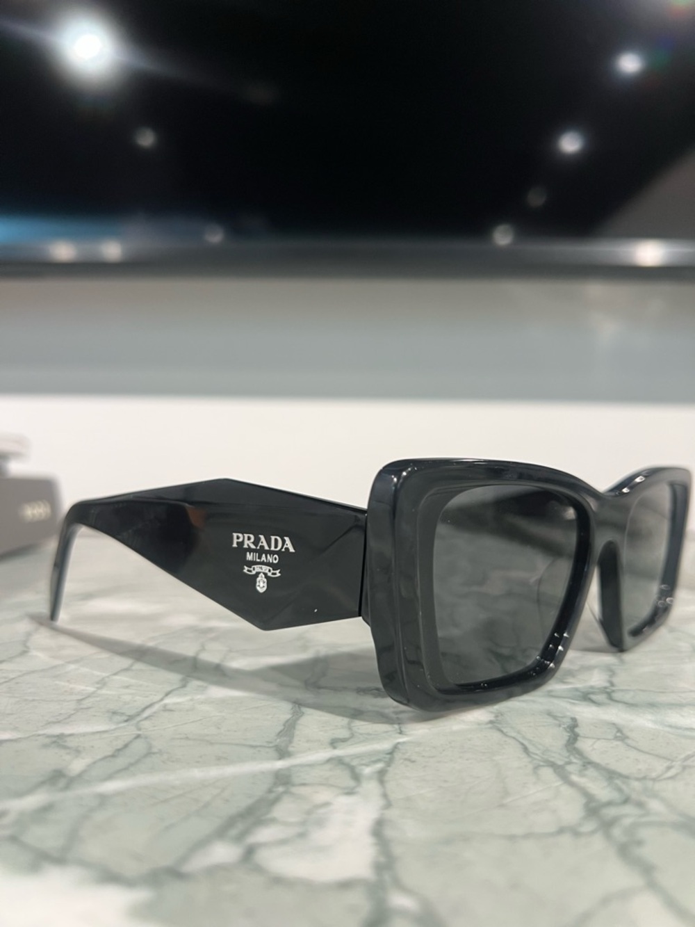 Prada Black Oversized Square Sunglasses - Picture 6 of 8